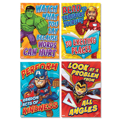 Marvel™ Motivational Poster Set Bulletin Board Set, 10 Posters - Loomini