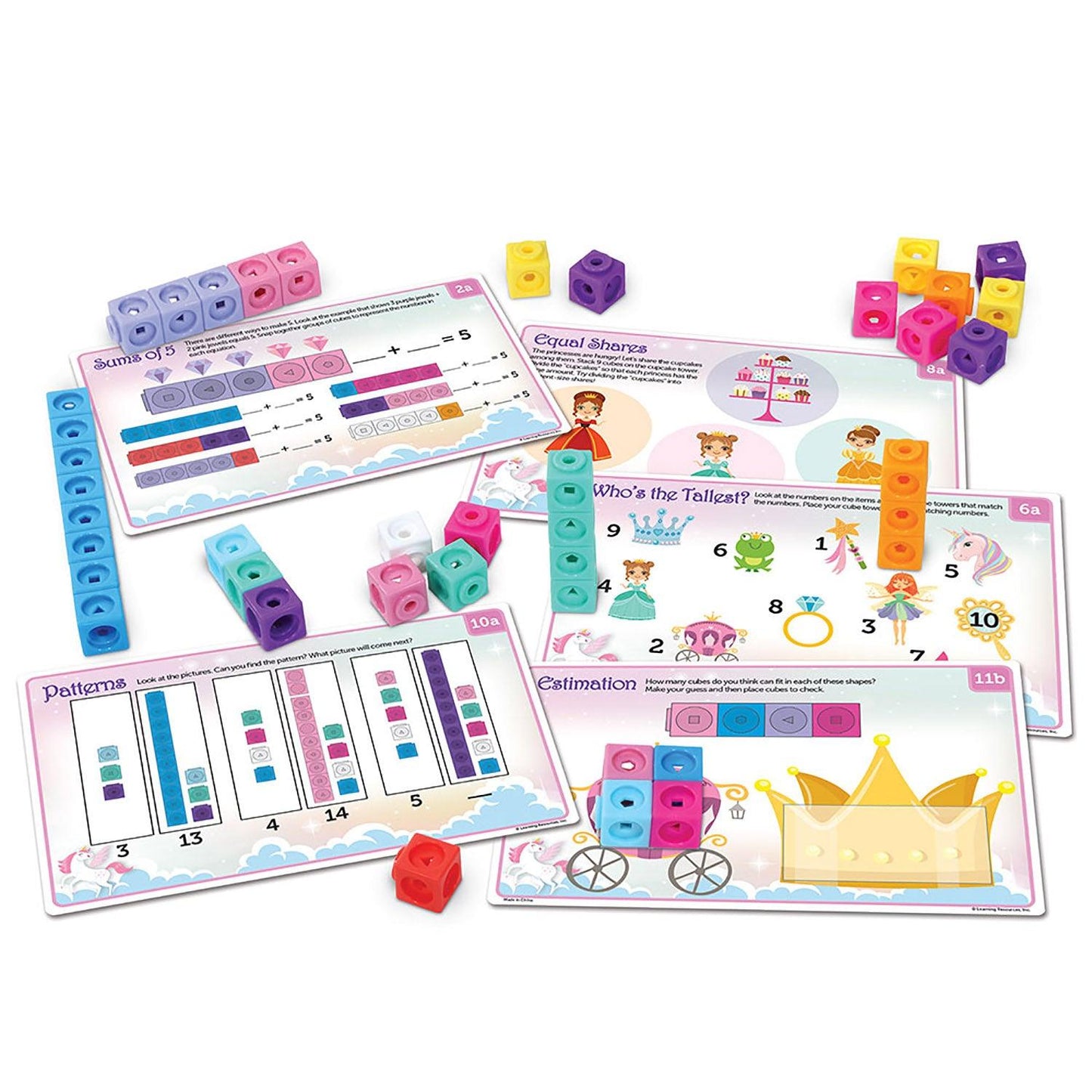 Mathlink® Cubes Kindergarten Math Activity Set: Fantasticals! - Loomini