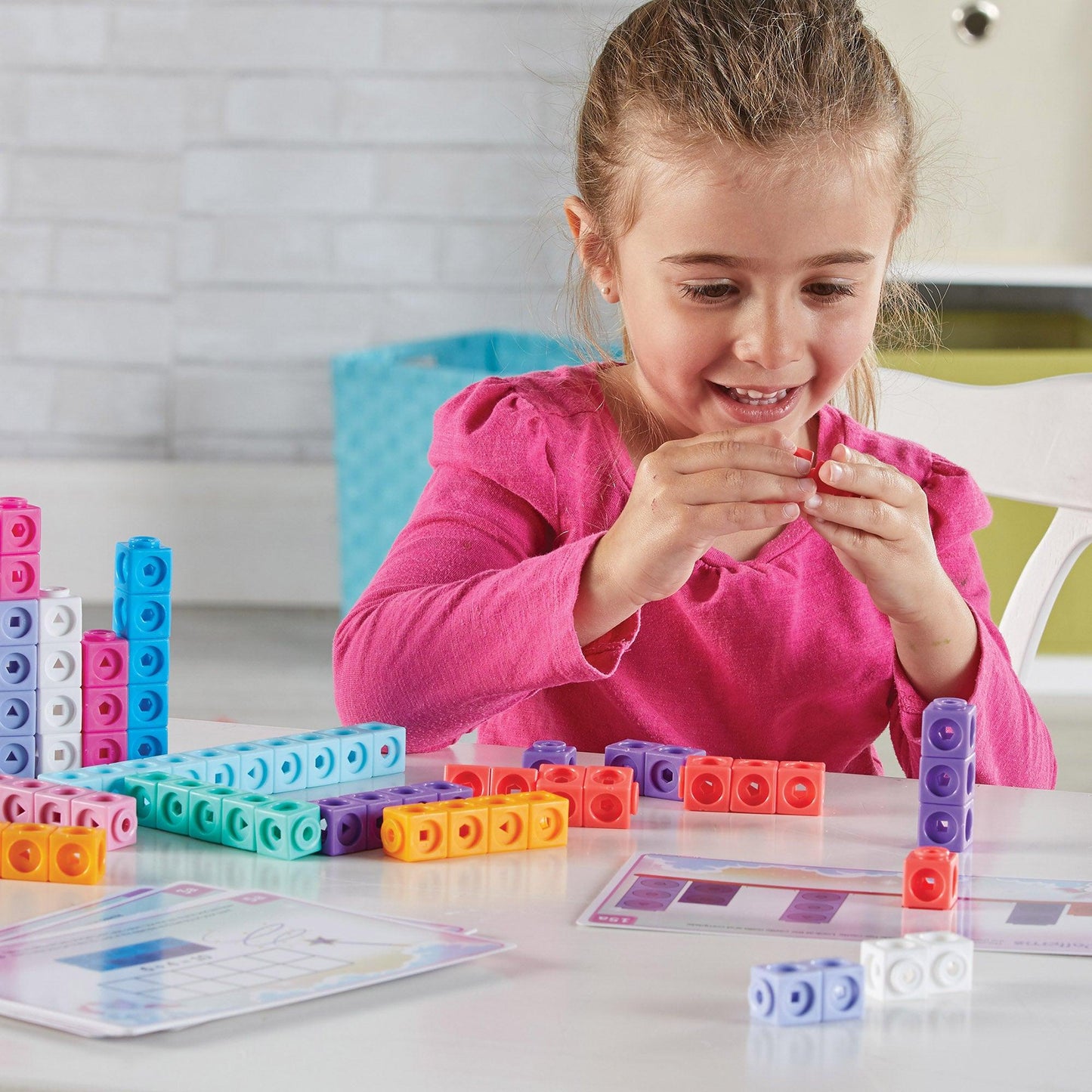 Mathlink® Cubes Kindergarten Math Activity Set: Fantasticals! - Loomini