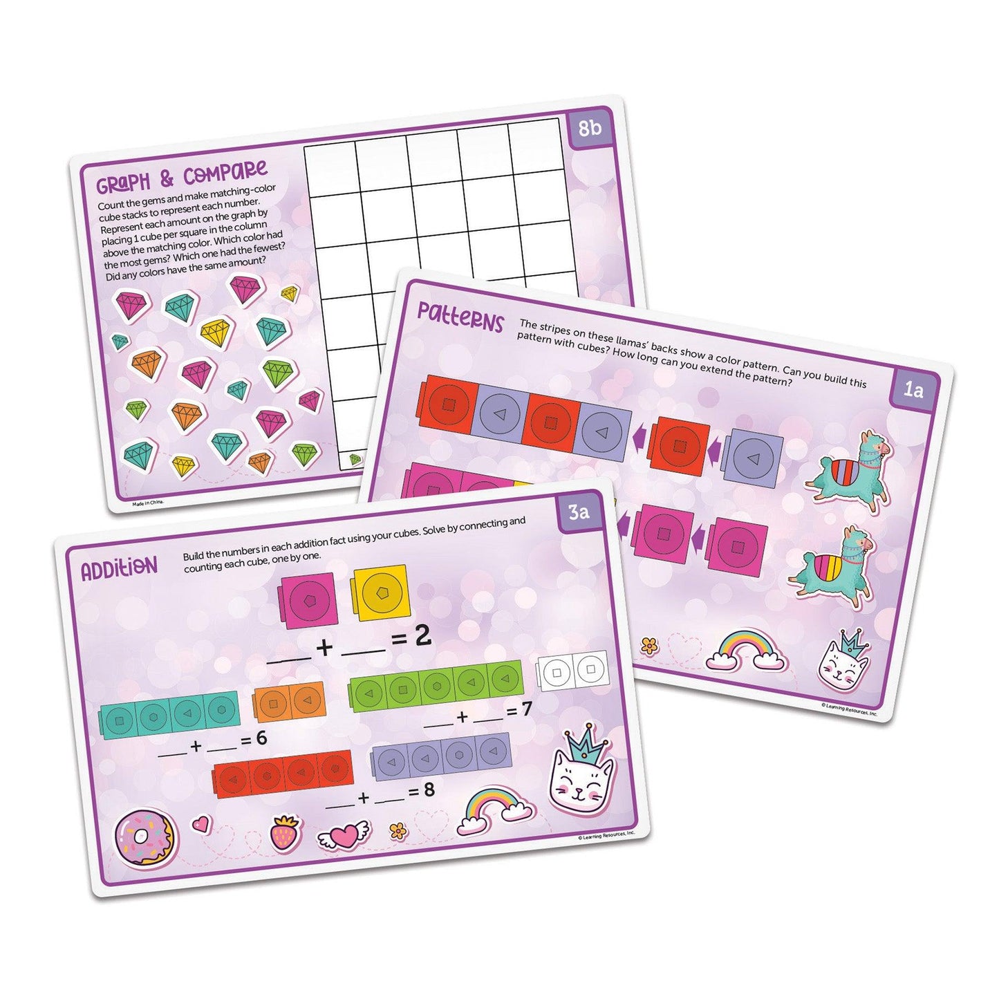 Mathlink® Cubes Kindergarten Math Activity Set: Mathatics! - Loomini