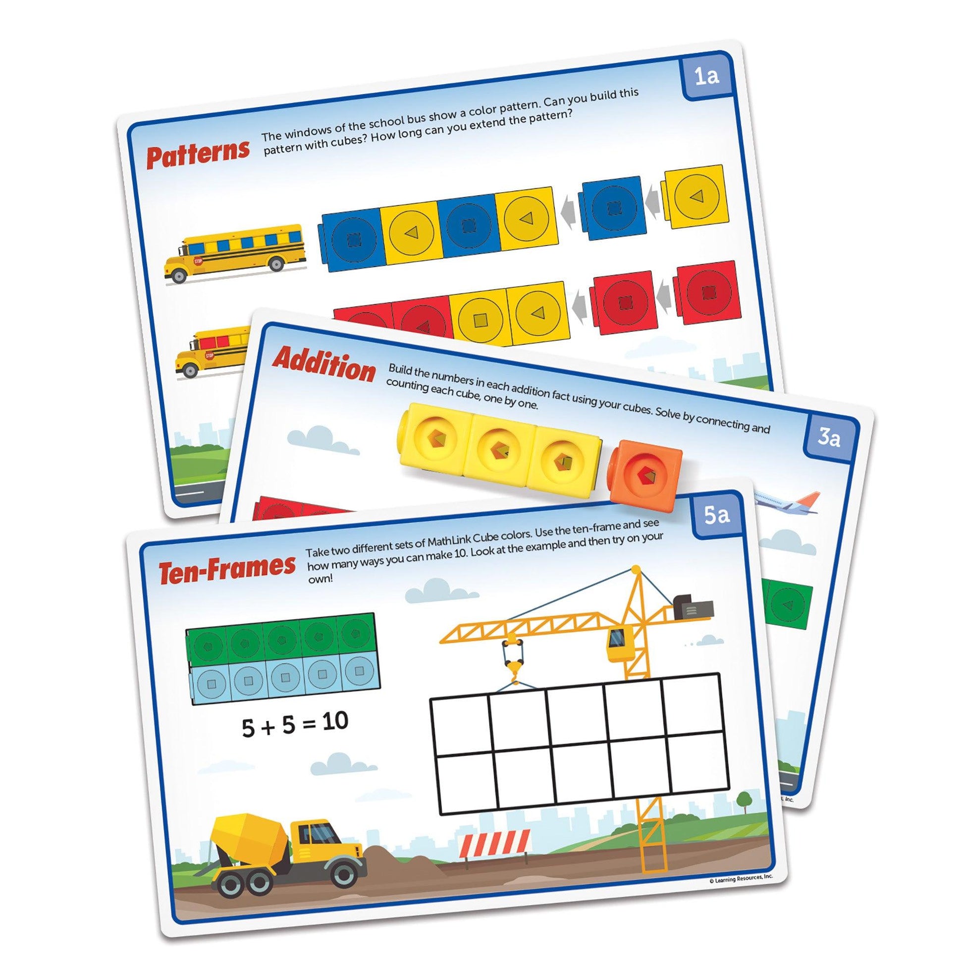 Mathlink® Cubes Kindergarten Math Activity Set: Mathmobiles! - Loomini