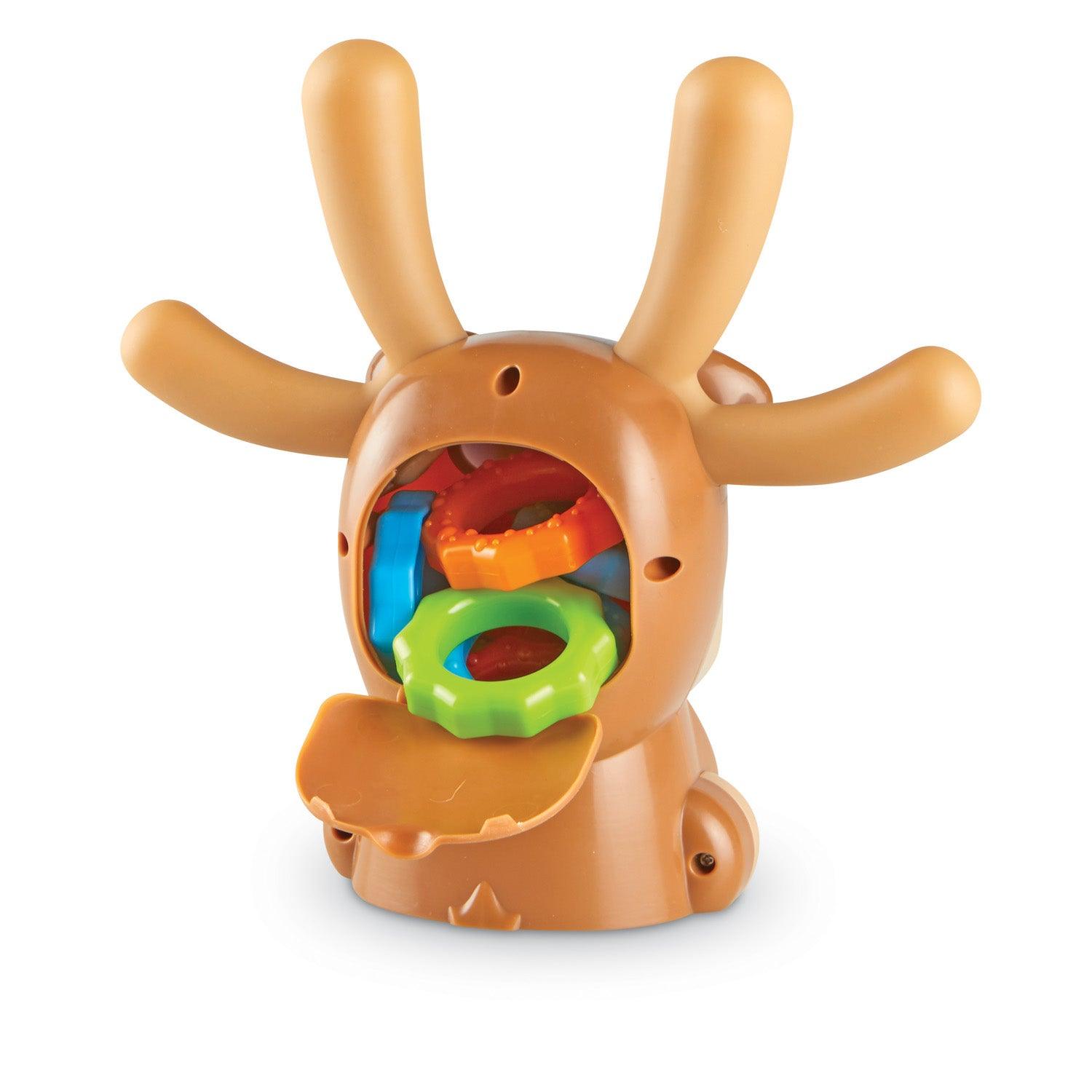 Max's Fine Motor Moose: 12 Grabbable Rings for Skill Development | For Ages 2 to 5 Years - Loomini