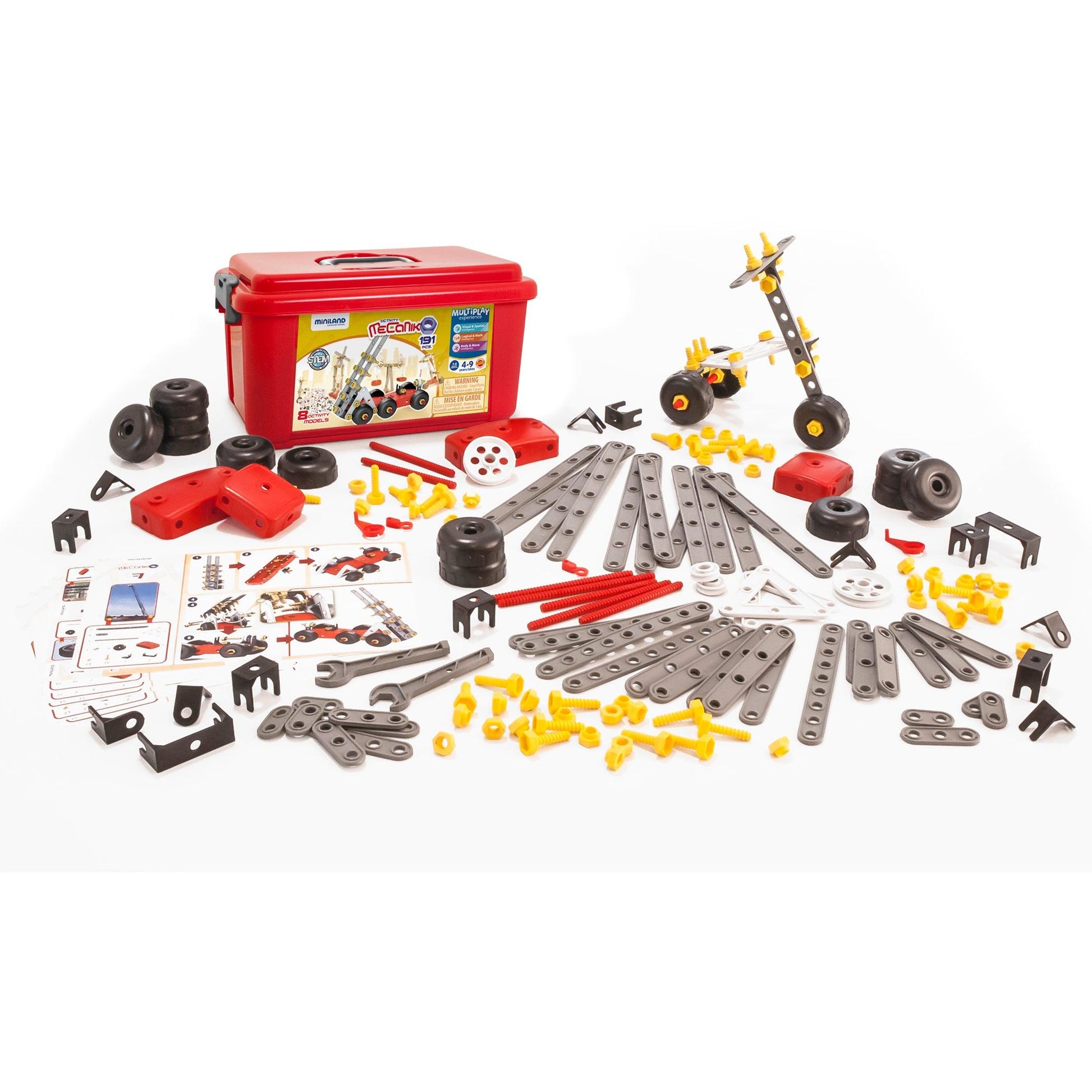 Mecaniko, Vehicle Building Set, 191 Pieces - Loomini