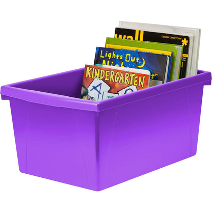 Medium Classroom Storage Bin, Purple, Pack of 2 - Loomini