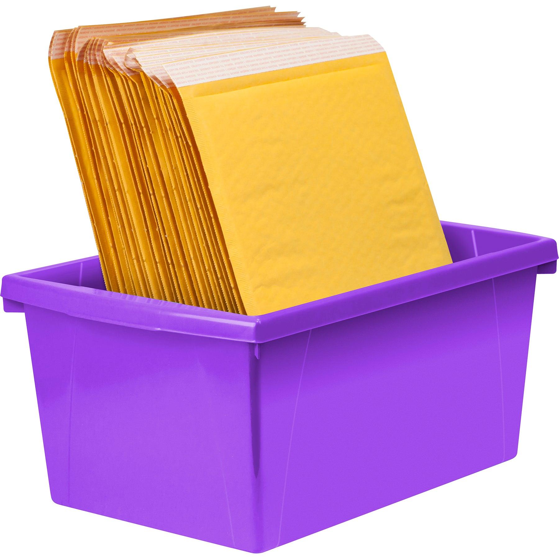 Medium Classroom Storage Bin, Purple, Pack of 2 - Loomini