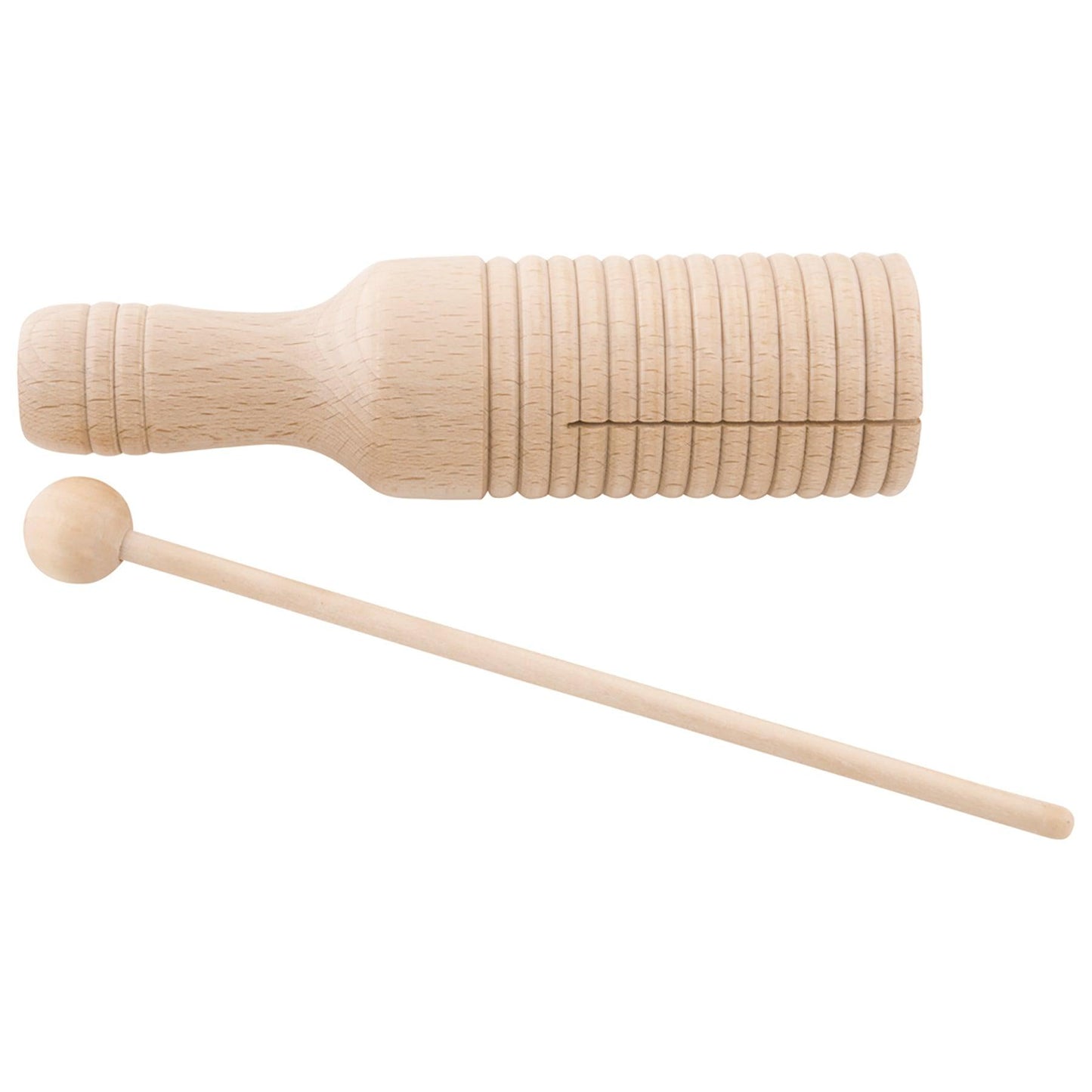 Medium Guiro Crow Sounder with Mallet, Pack of 3 - Loomini