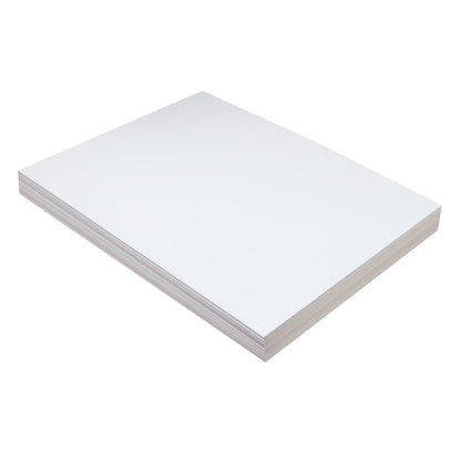 Medium Weight Tagboard, White, 9" x 12", 100 Sheets Per Pack, 3 Packs - Loomini