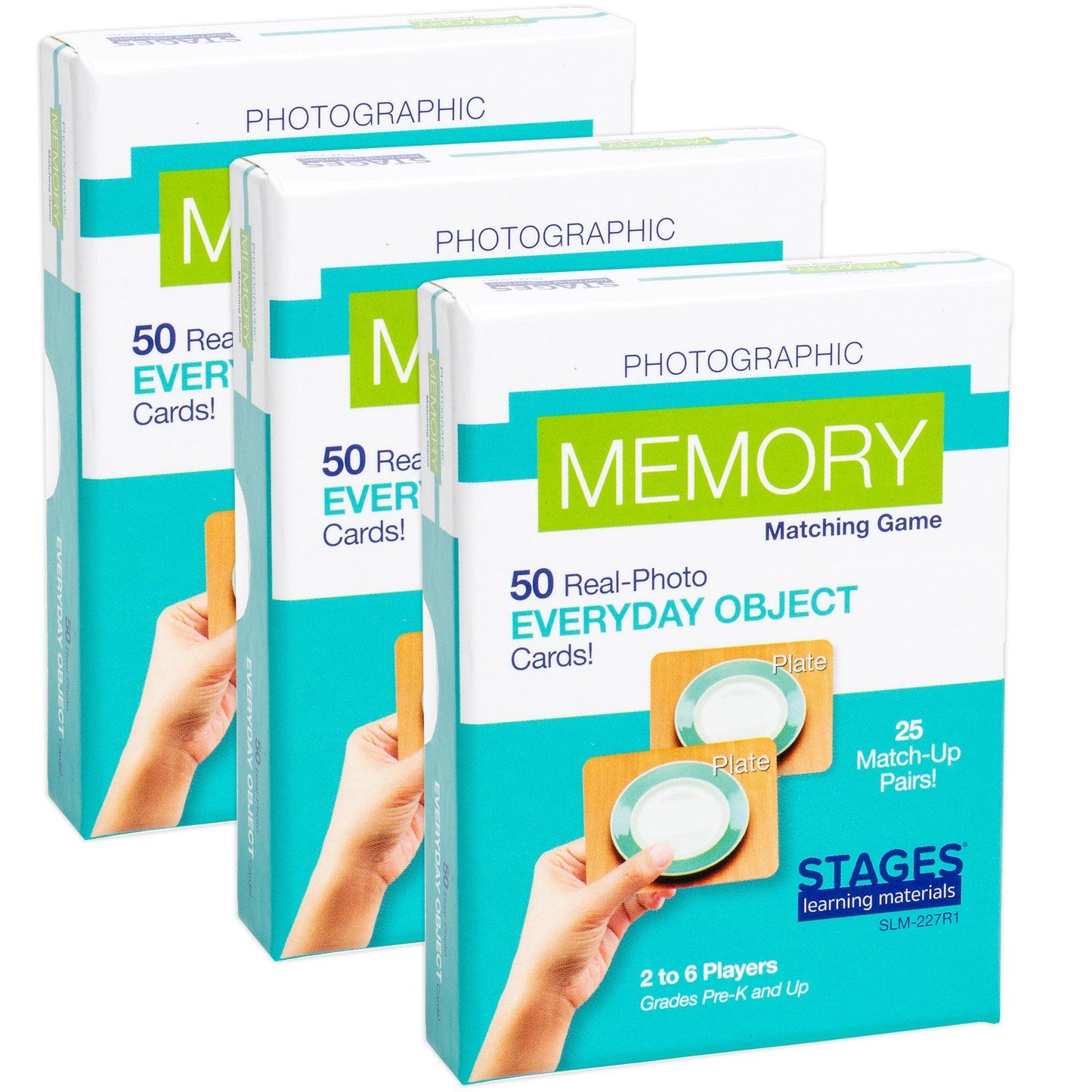 Memory Games - Everyday Objects, Pack of 3 - Loomini