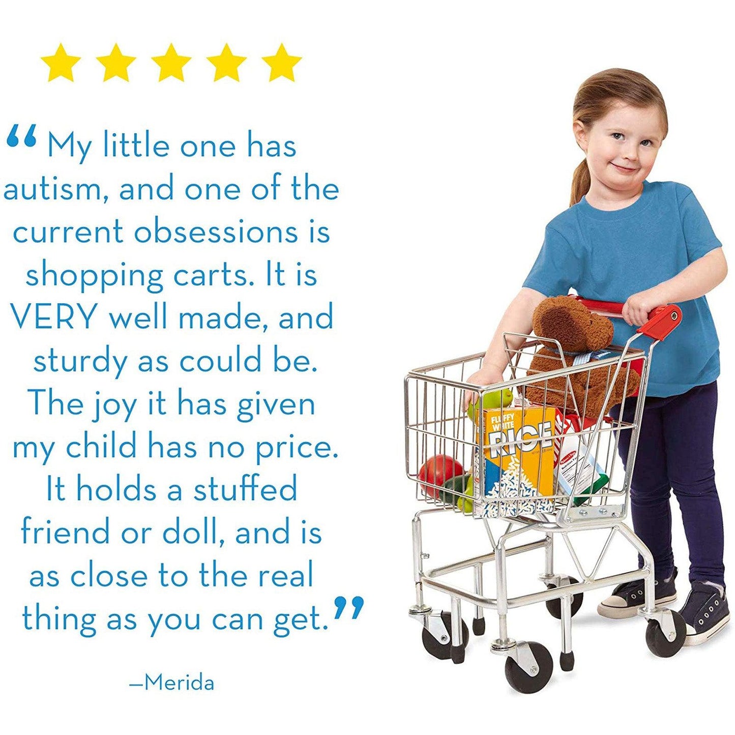 Metal Shopping Cart - Loomini