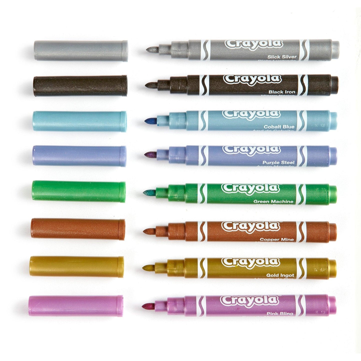 Metallic Markers, 8 Per Box, 3 Boxes - Loomini