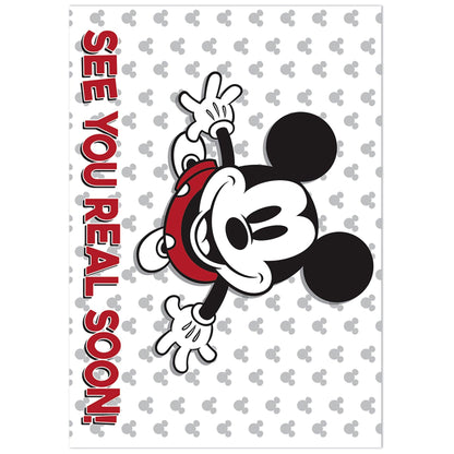 Mickey Mouse® Throwback See You Real Soon Teacher Cards, 36 Per Pack, 6 Packs - Loomini