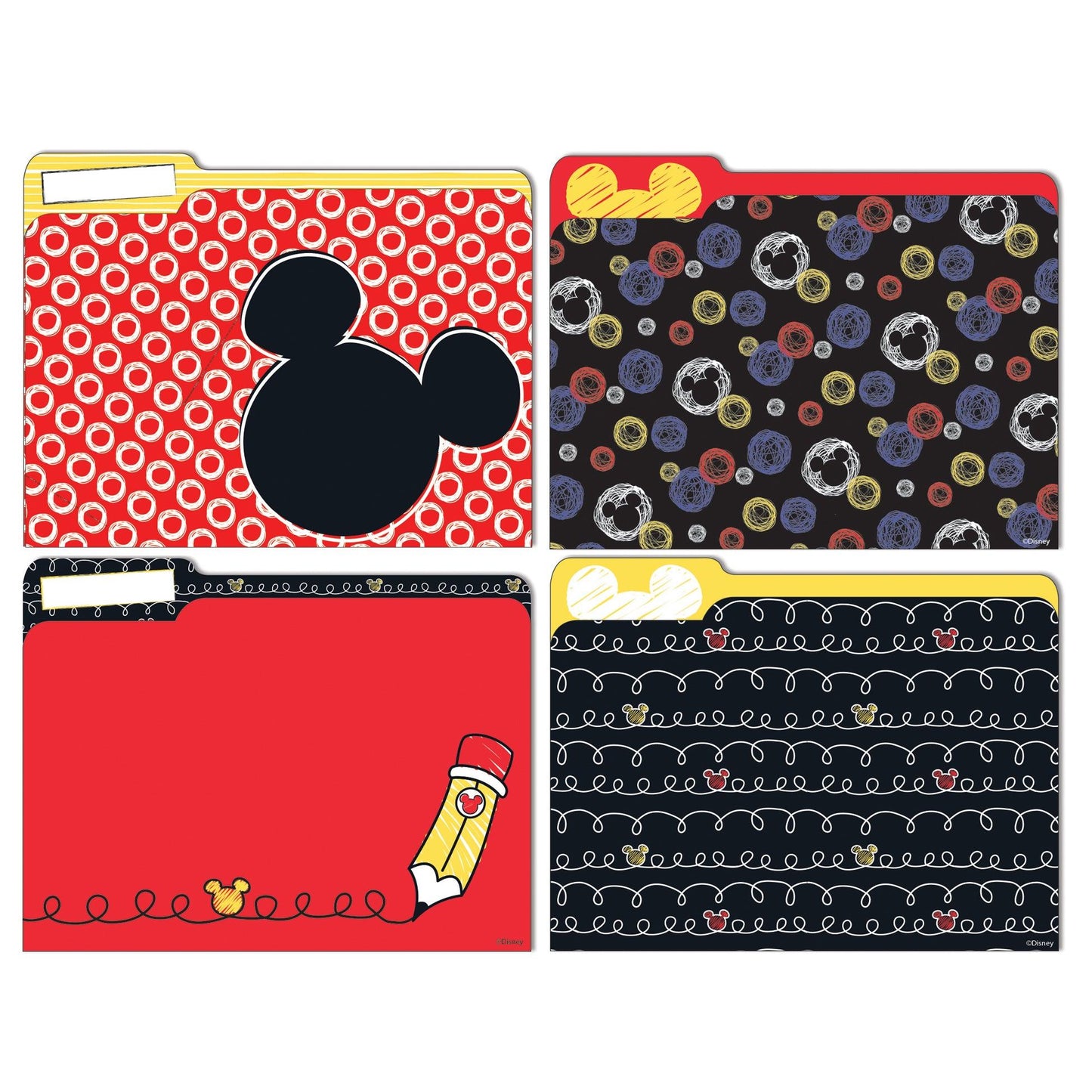 Mickey® Color Pop! File Folders, 4 Per Pack, 6 Packs - Loomini