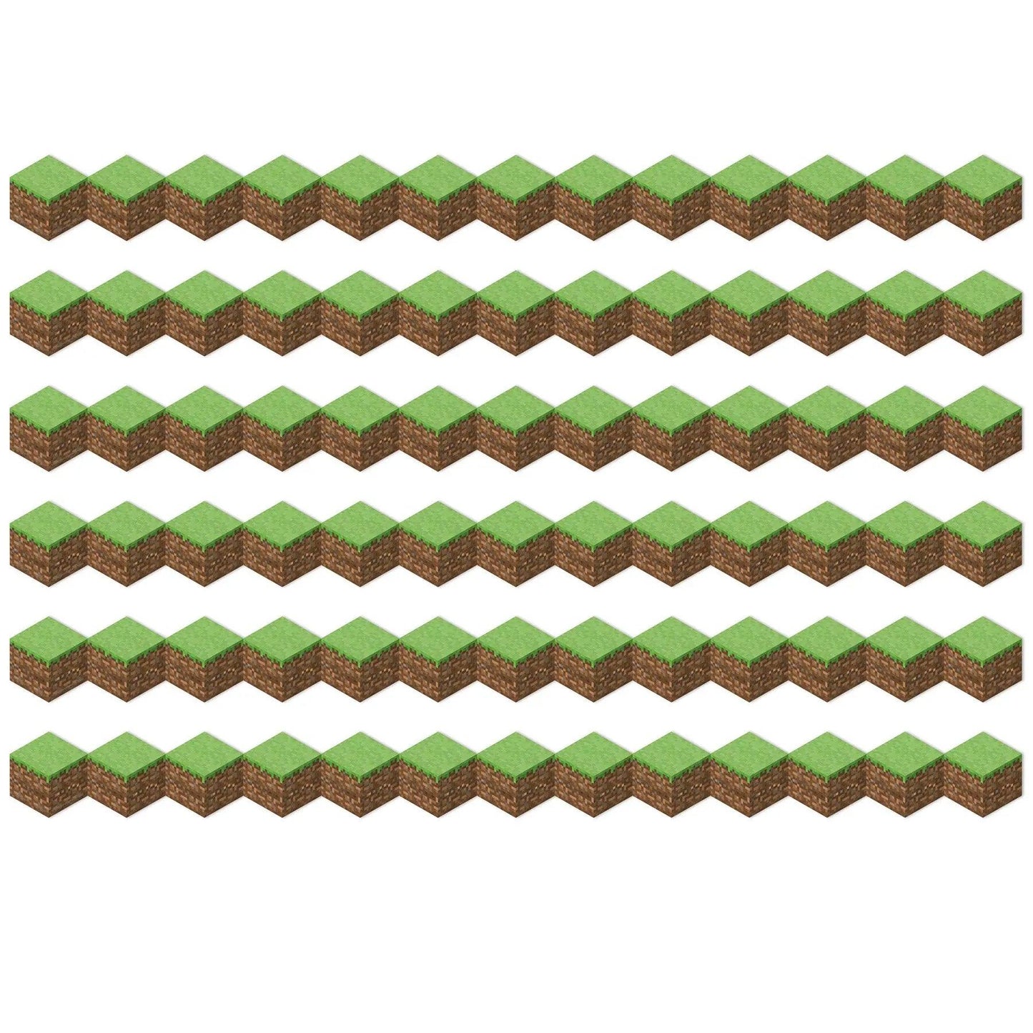 Minecraft Die-Cut Blocks Extra Wide Trim, 37 Feet Per Pack, 6 Packs Eureka®