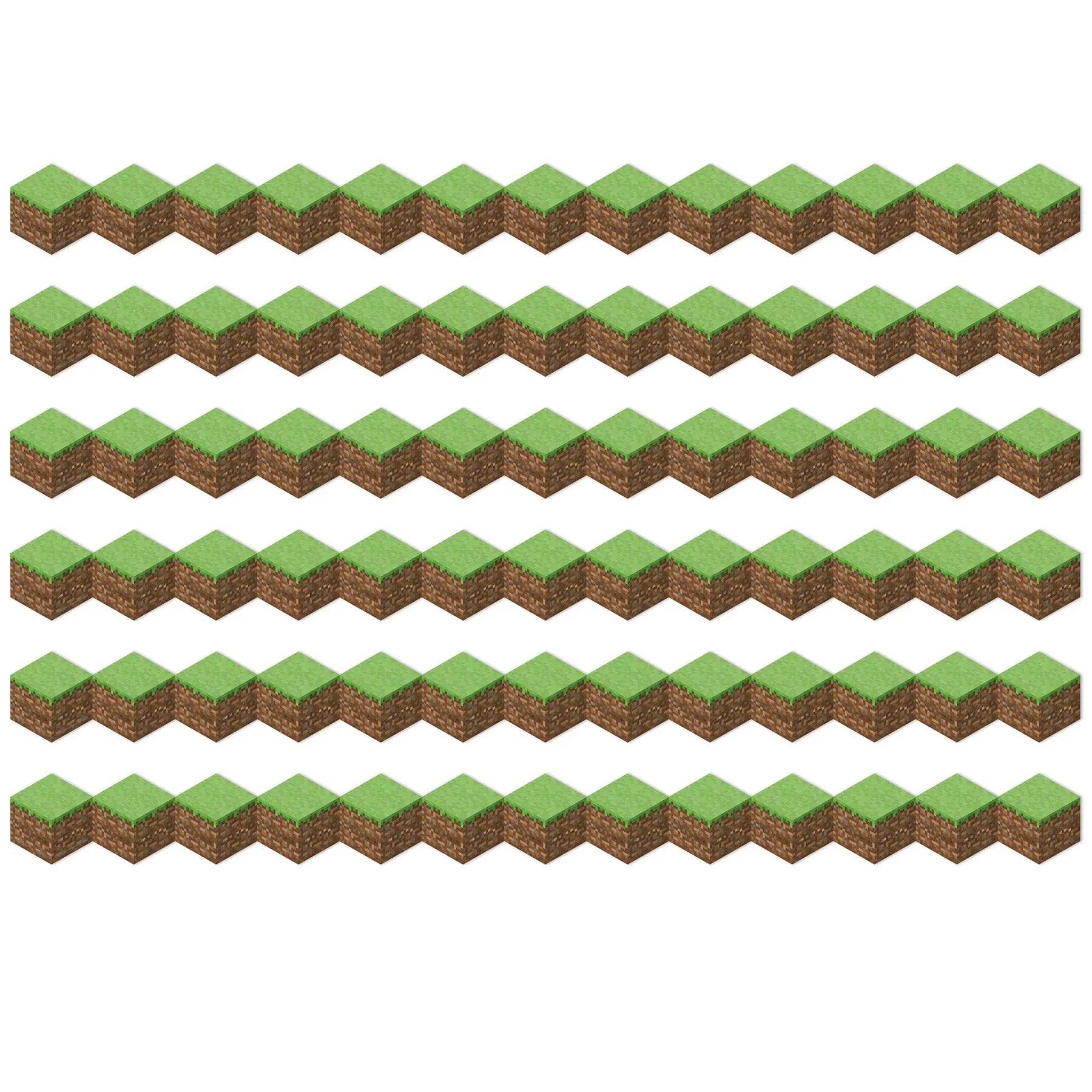 Minecraft Die-Cut Blocks Extra Wide Trim, 37 Feet Per Pack, 6 Packs Eureka®