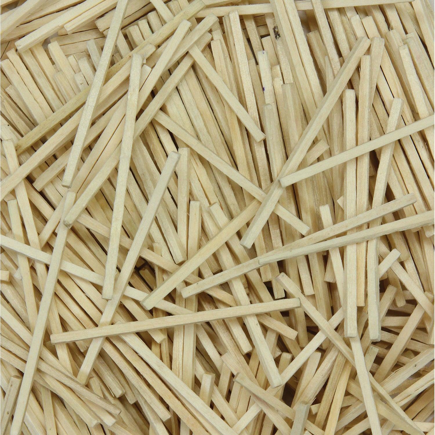 Mini Craft Sticks, Natural, 2-9/16", 500 Per Pack, 12 Packs - Loomini