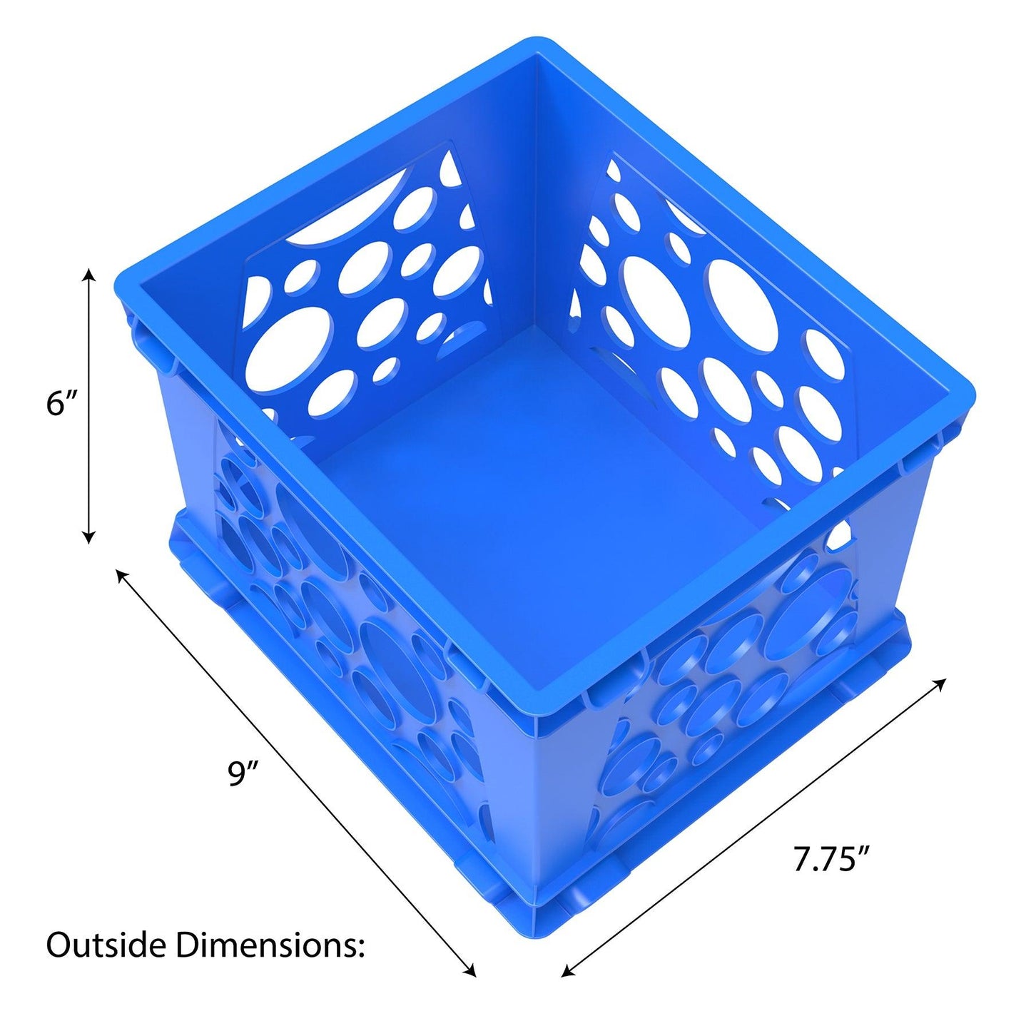 Mini Crate, Blue, 12-Pack - Loomini