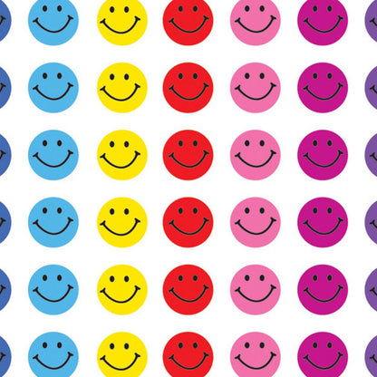 Mini Happy Face Stickers Valu-Pak, Multi Color, 1,144 Per Pack, 6 Packs - Loomini