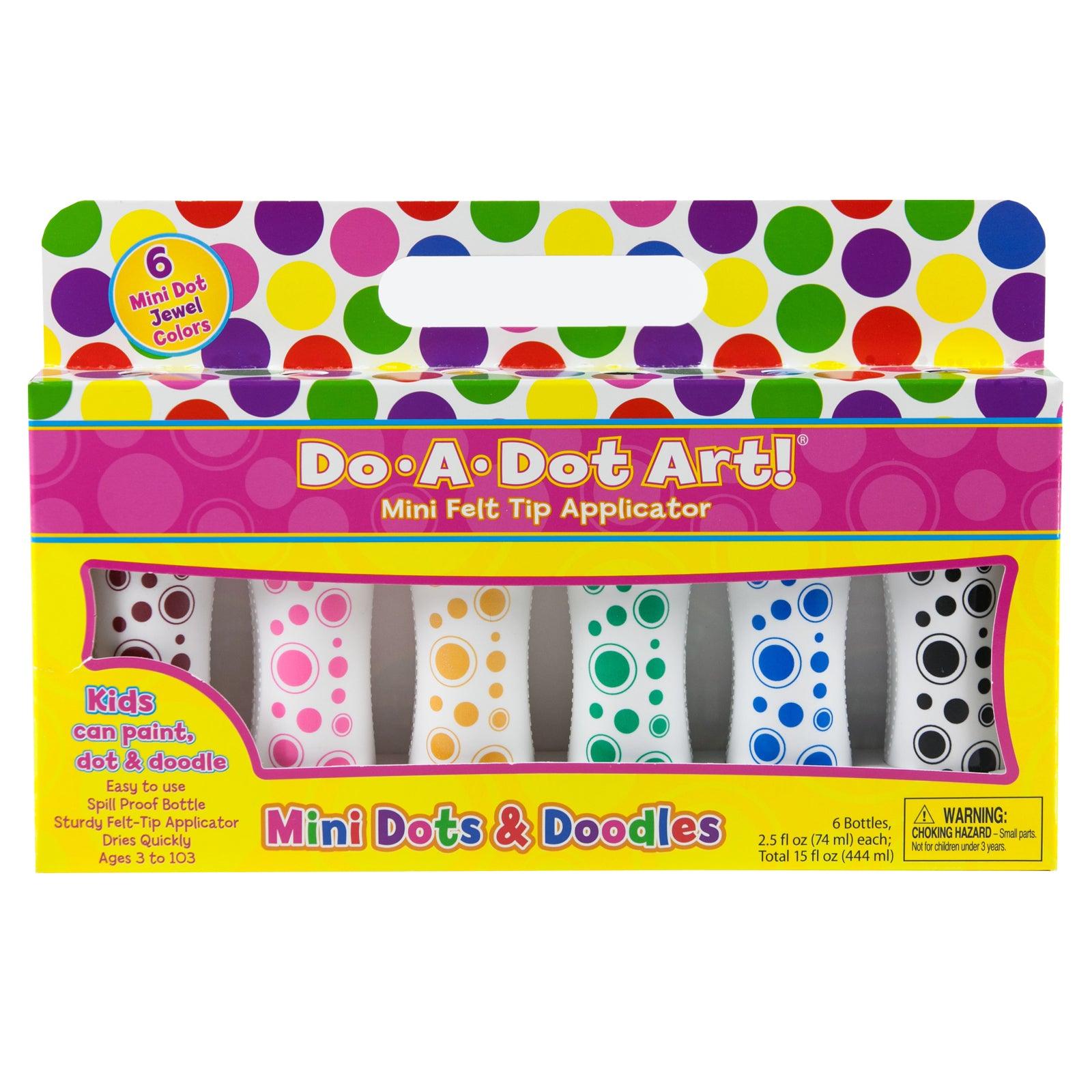 Mini Jewel Tone Dot Markers, 6 Colors - Loomini