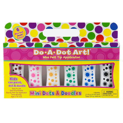 Mini Jewel Tone Dot Markers, 6 Colors - Loomini