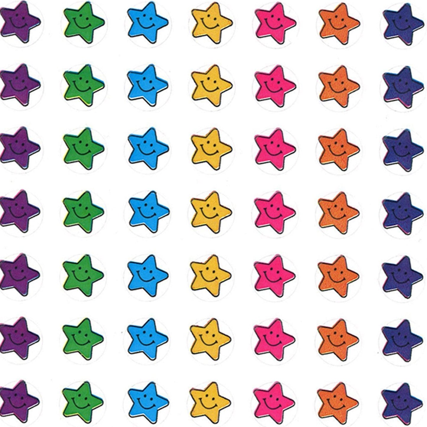 Mini Smiley Stars Valu-Pak Stickers, 1144 Per Pack, 6 Packs - Loomini