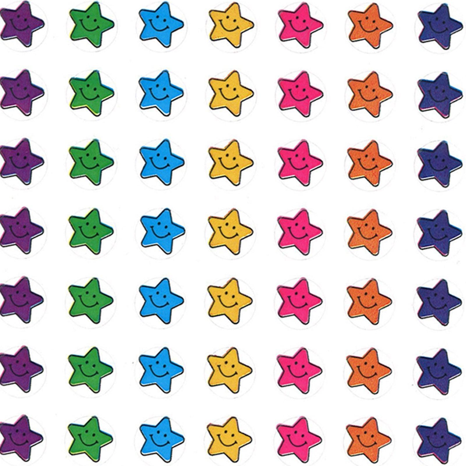 Mini Smiley Stars Valu-Pak Stickers, 1144 Per Pack, 6 Packs - Loomini