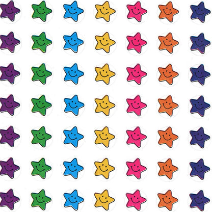 Mini Smiley Stars Valu-Pak Stickers, 1144 Per Pack, 6 Packs - Loomini