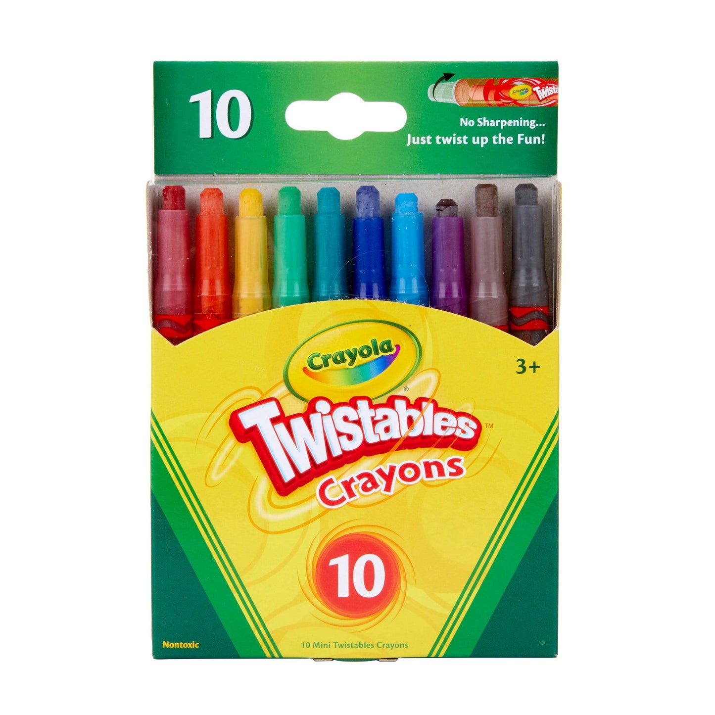 Mini Twistables Crayons, 10 Per Pack, 12 Packs - Loomini