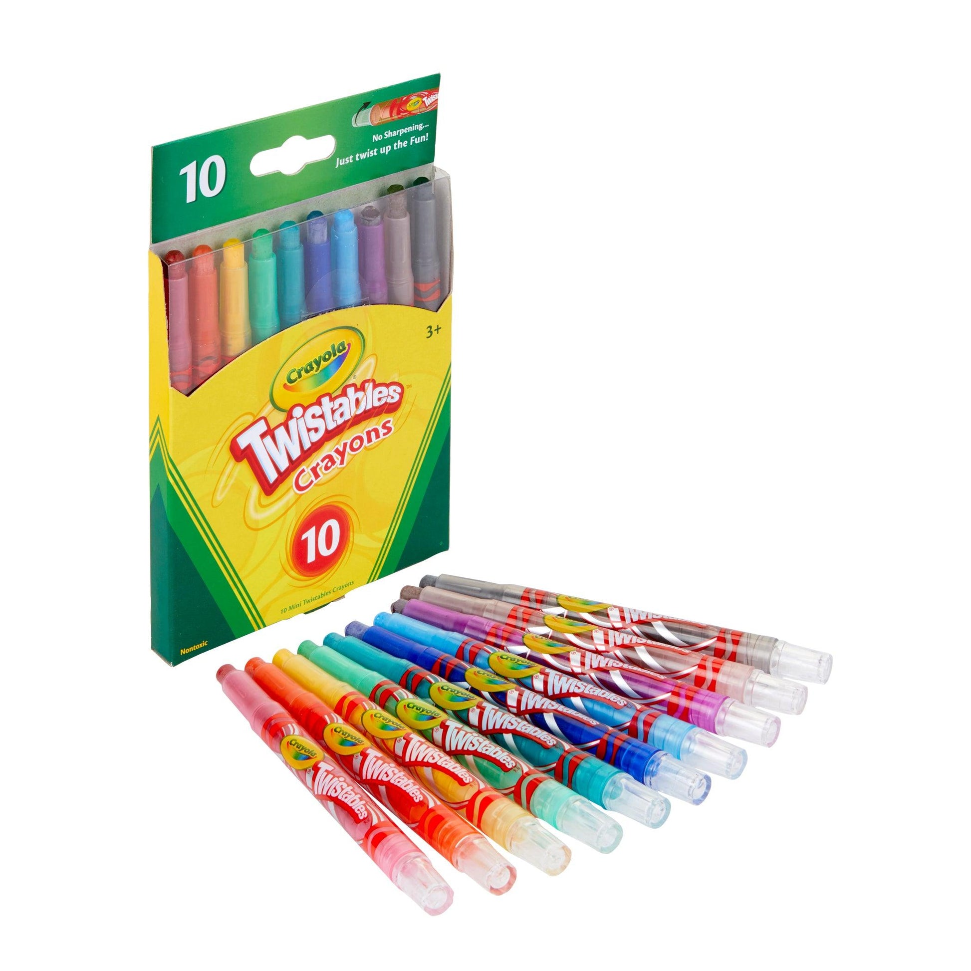 Mini Twistables Crayons, 10 Per Pack, 12 Packs - Loomini