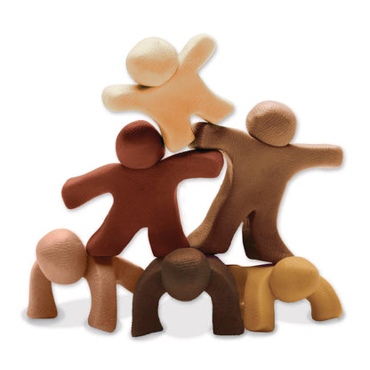 Modeling Dough, 6 Multi-Cultural Assortment, 1 lb. Per Color, 6 Pieces - Loomini