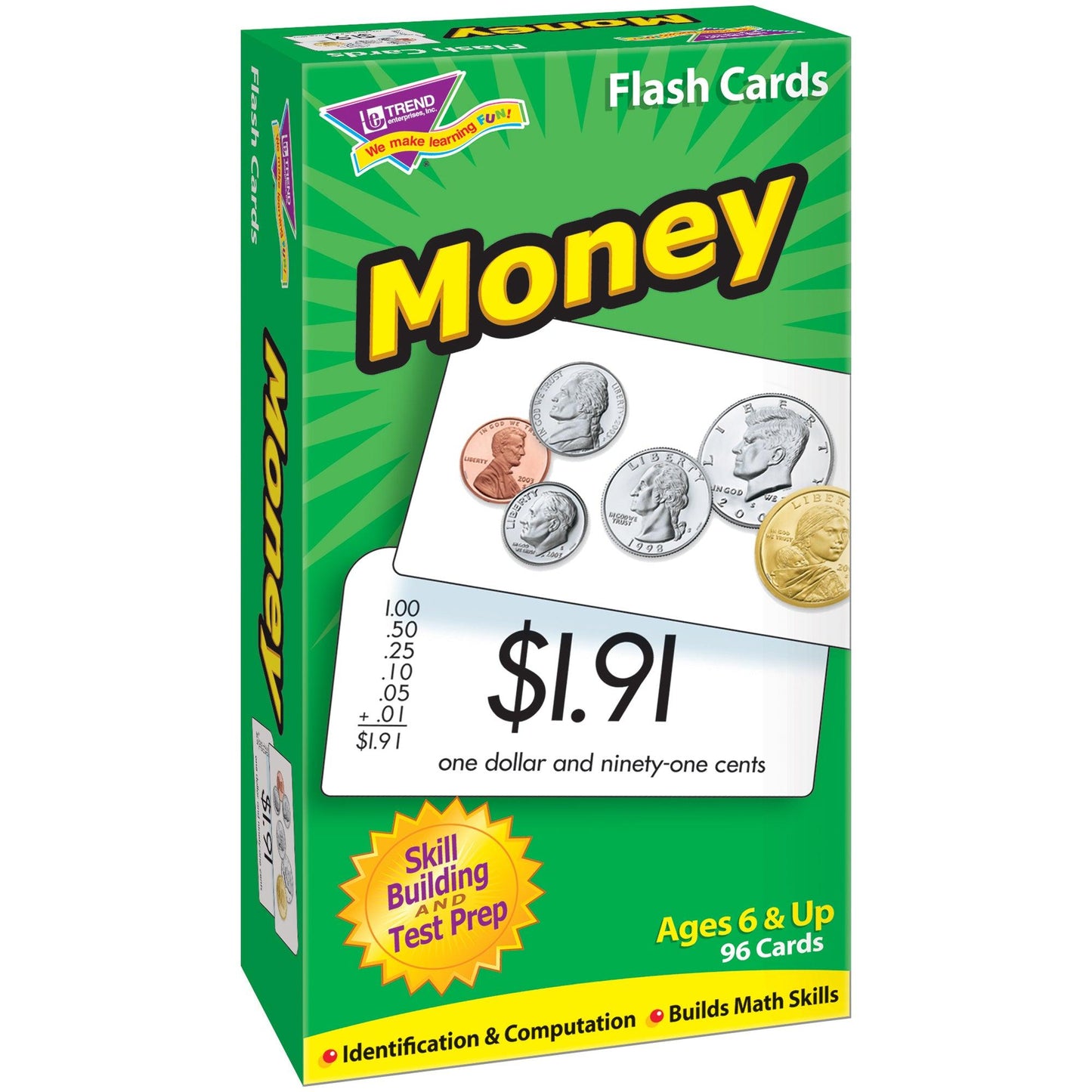 Money Skill Drill Flash Cards, 3 Packs - Loomini