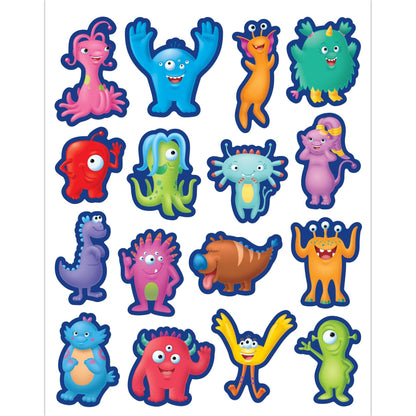 Monsters Stickers, 96 Per Pack, 12 Packs - Loomini