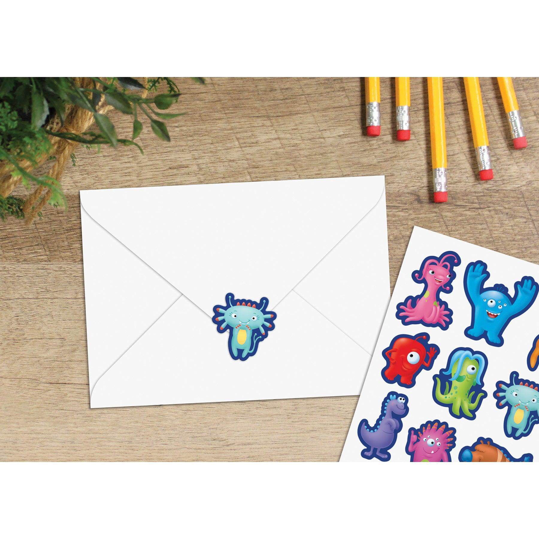 Monsters Stickers, 96 Per Pack, 12 Packs - Loomini