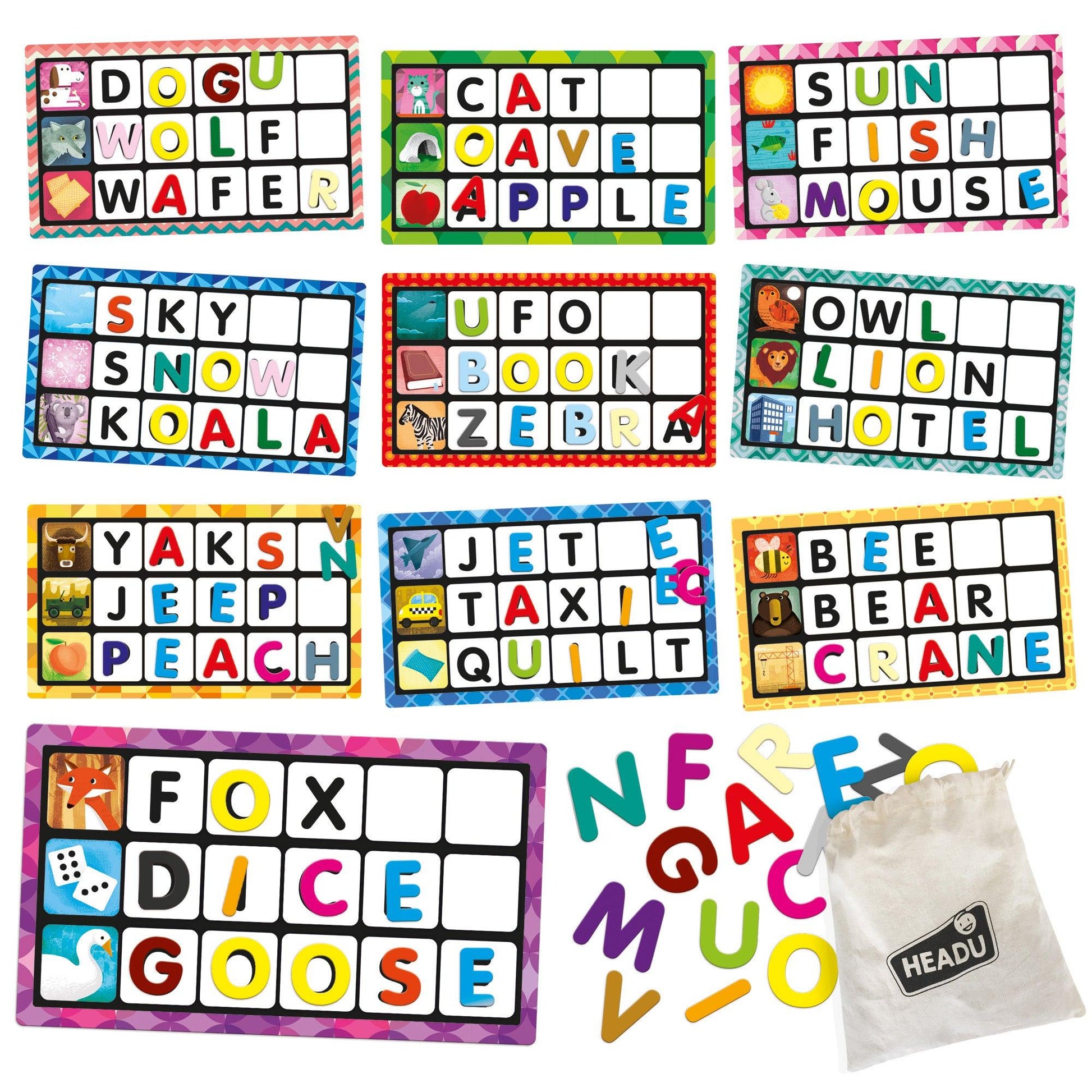 Montessori Touch Bingo Letters & Words - Loomini