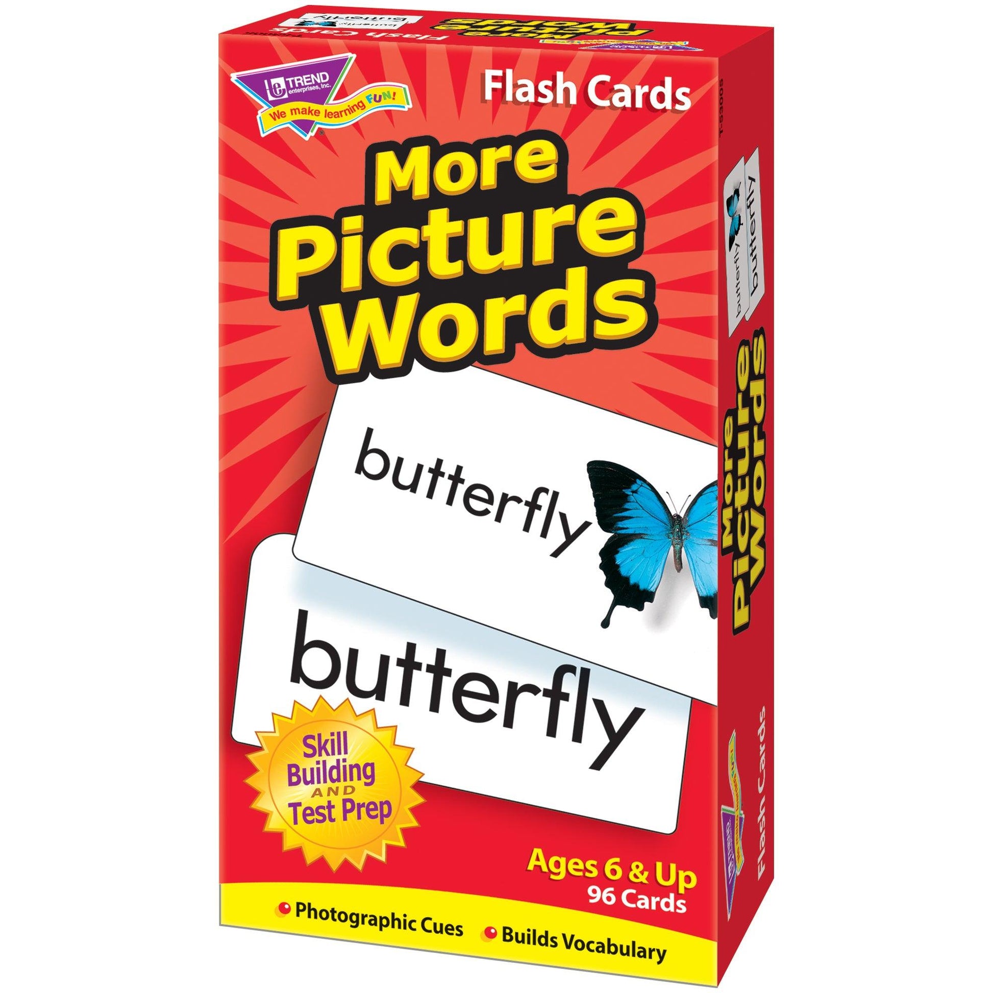 More Picture Words Skill Drill Flash Cards, 2 Sets - Loomini