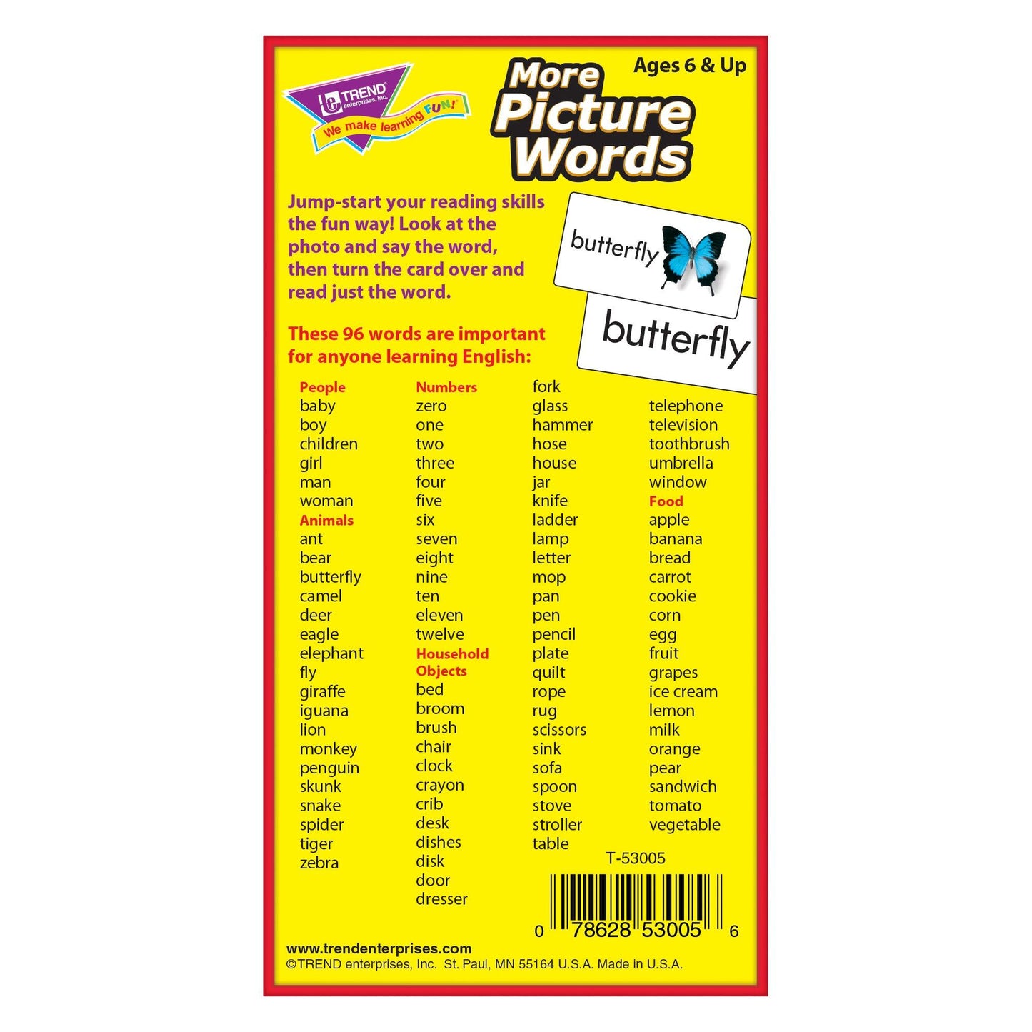 More Picture Words Skill Drill Flash Cards, 2 Sets - Loomini