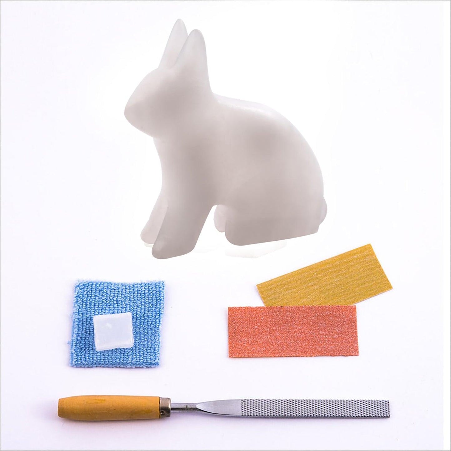 Mothers Day Gift - Arctic Hare Alabaster Carving Kit - Loomini