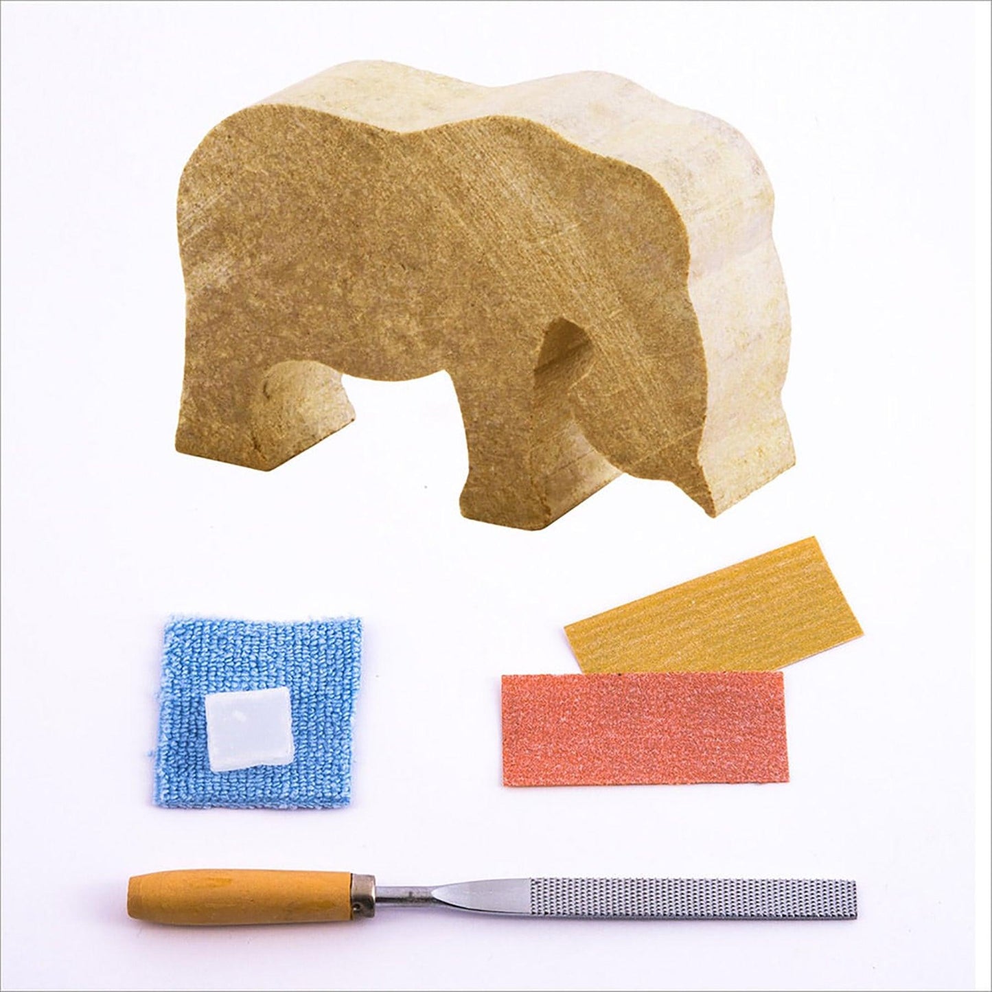 Mothers Day Gift - Elephant Soapstone Carving Kit - Loomini