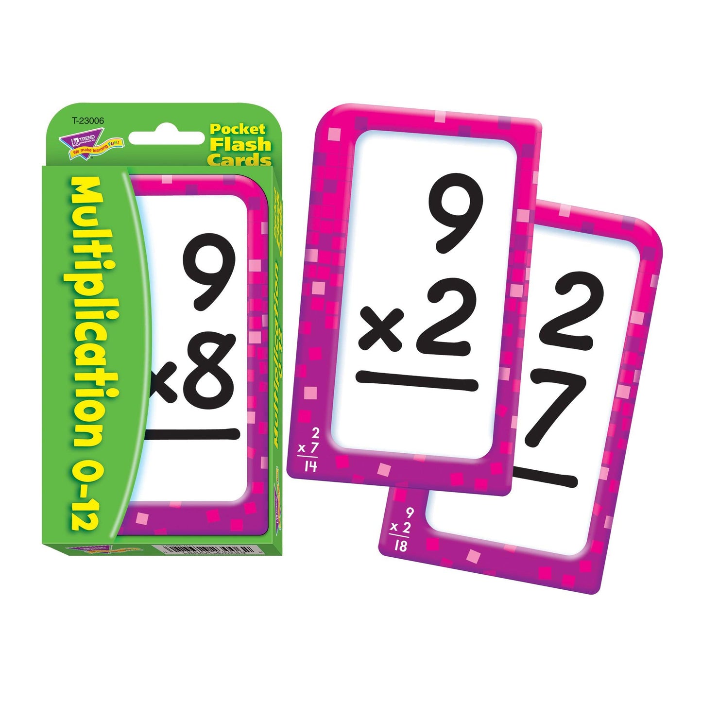 Multiplication 0-12 Pocket Flash Cards, 6 Packs - Loomini