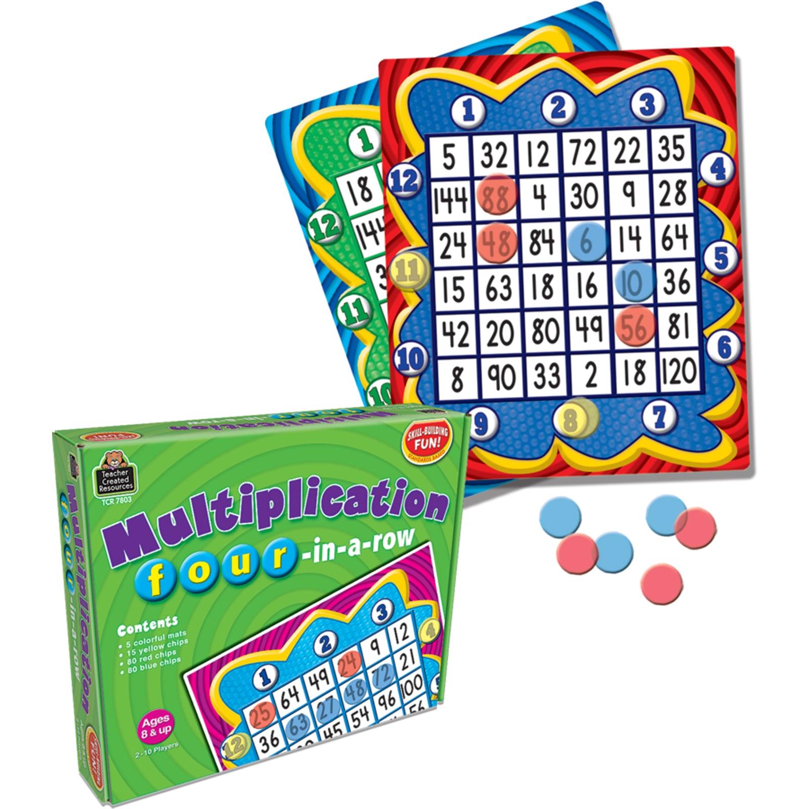 Multiplication: Four in a Row Game - Loomini