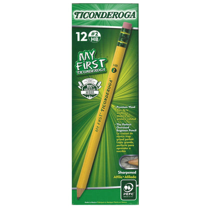 My First® Primary Size No. 2 Pencils with Eraser, 12 Per Box, 2 Boxes - Loomini