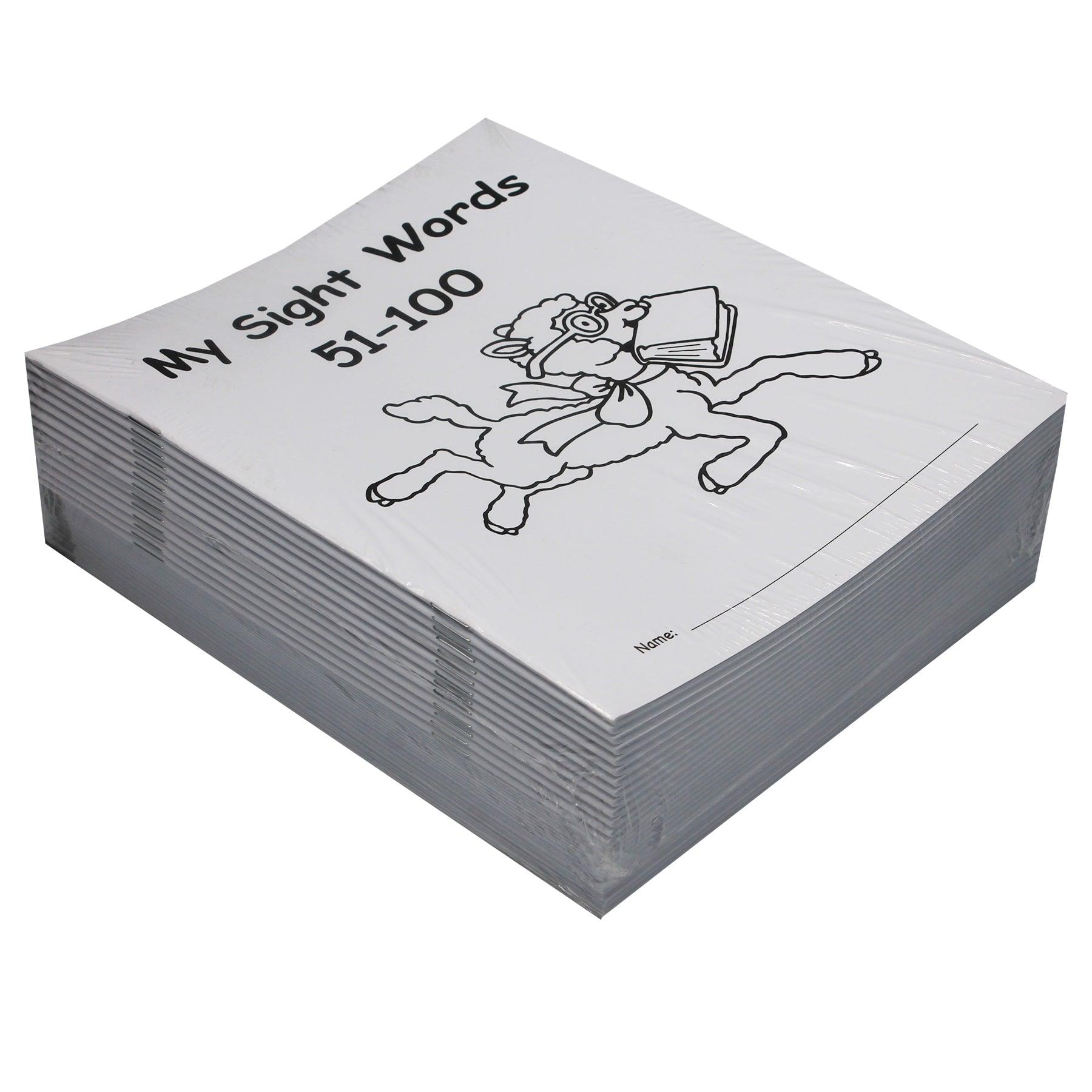 My Own Books: My Sight Words 51-100, Pack of 25 - Loomini