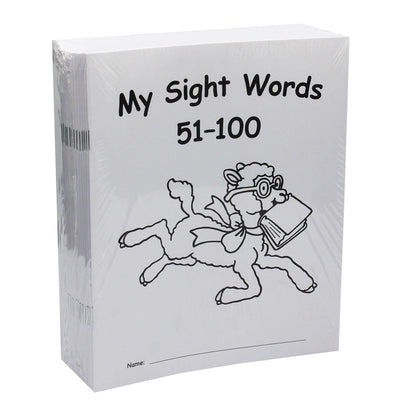 My Own Books: My Sight Words 51-100, Pack of 25 - Loomini