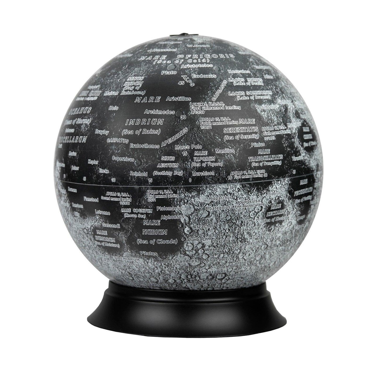 National Geographic Illuminated Moon Globe, 12" - Loomini