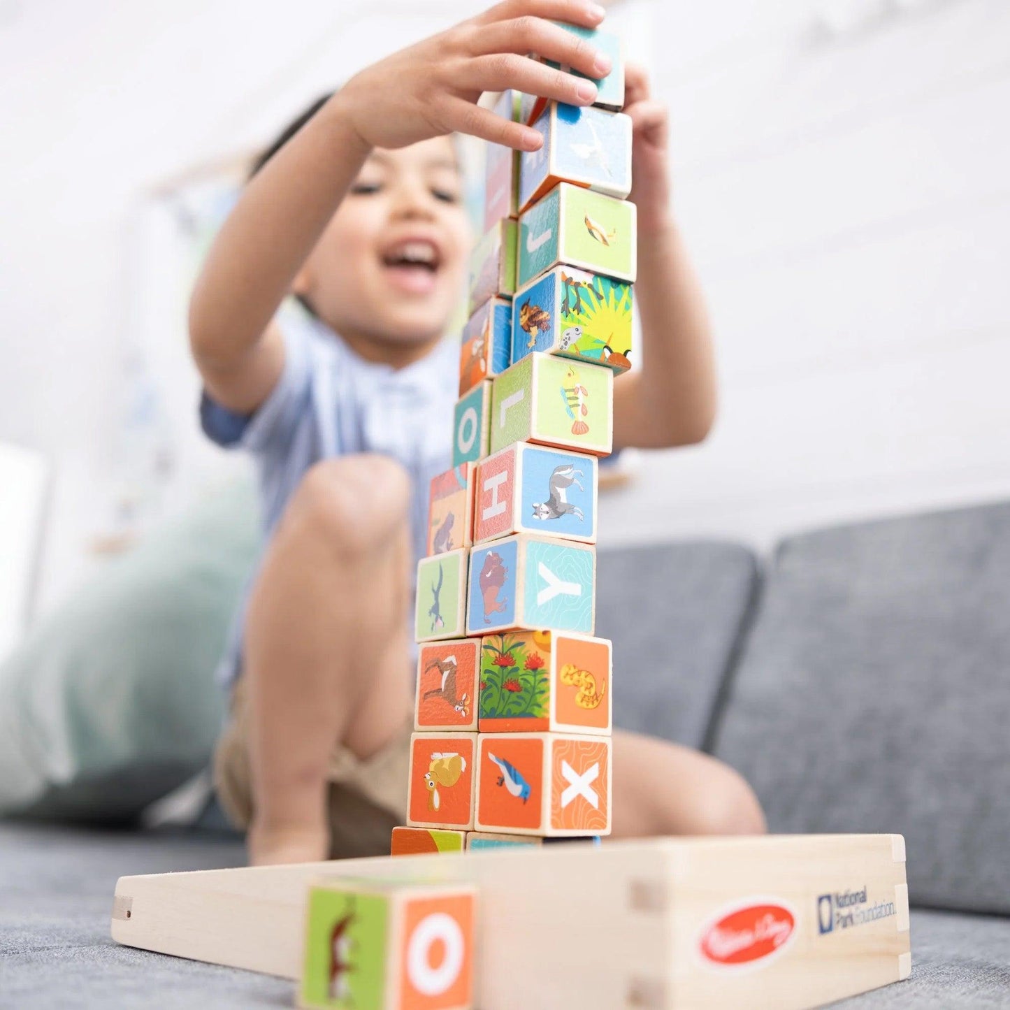 National Parks Wooden Blocks & Cube Puzzle - Loomini