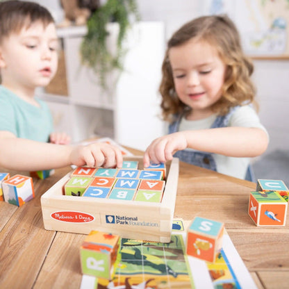 National Parks Wooden Blocks & Cube Puzzle - Loomini