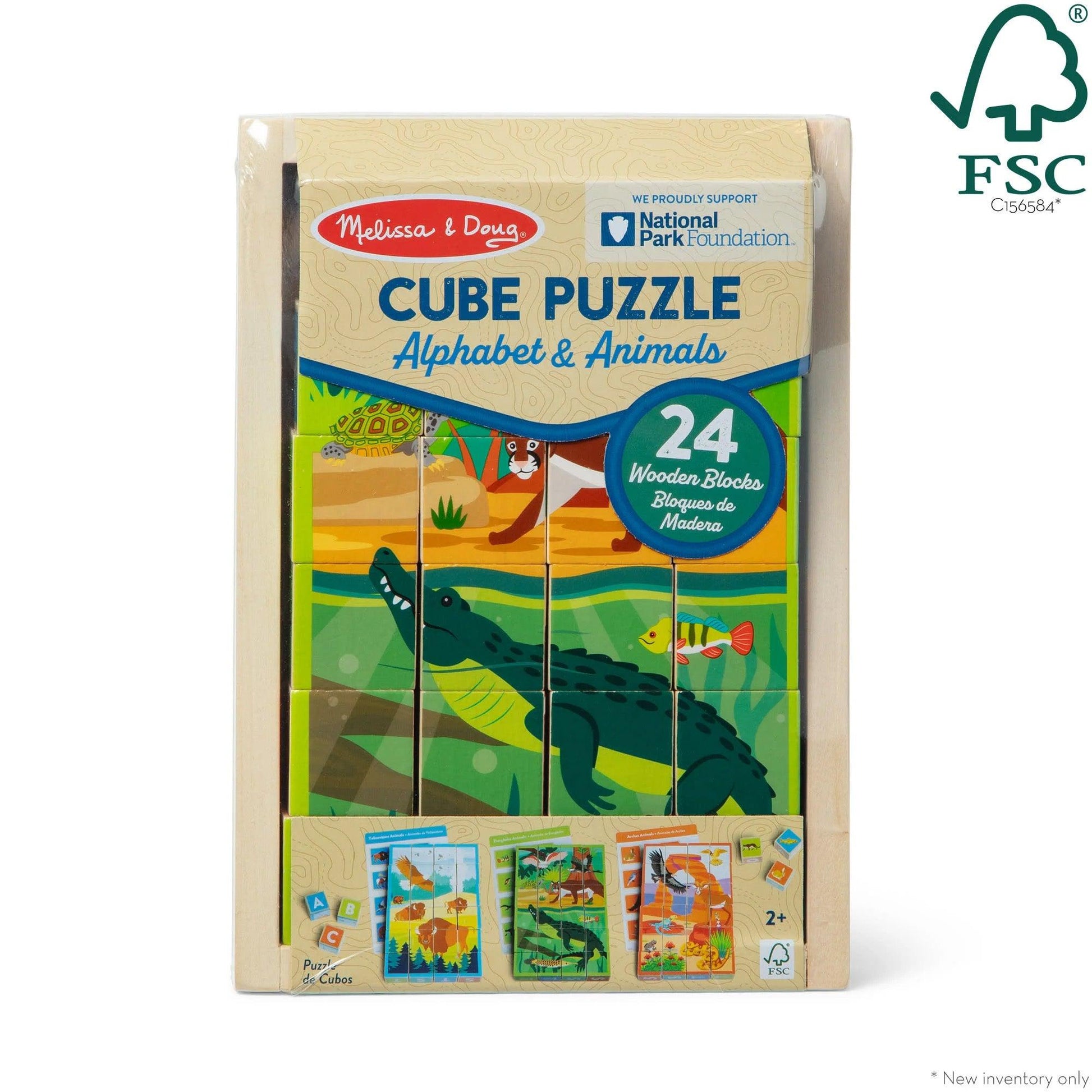 National Parks Wooden Blocks & Cube Puzzle - Loomini