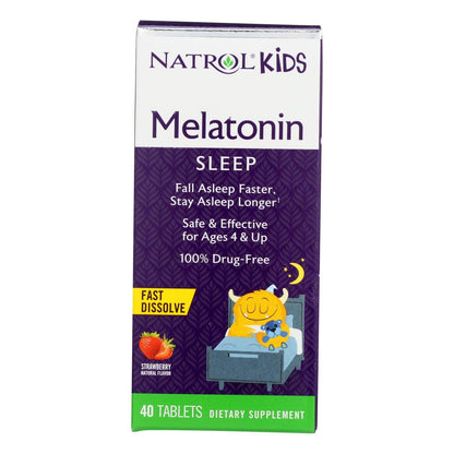 Natrol - Melatn Kids 1mg Fd Straw - 1 Each - 40 Tab - Loomini