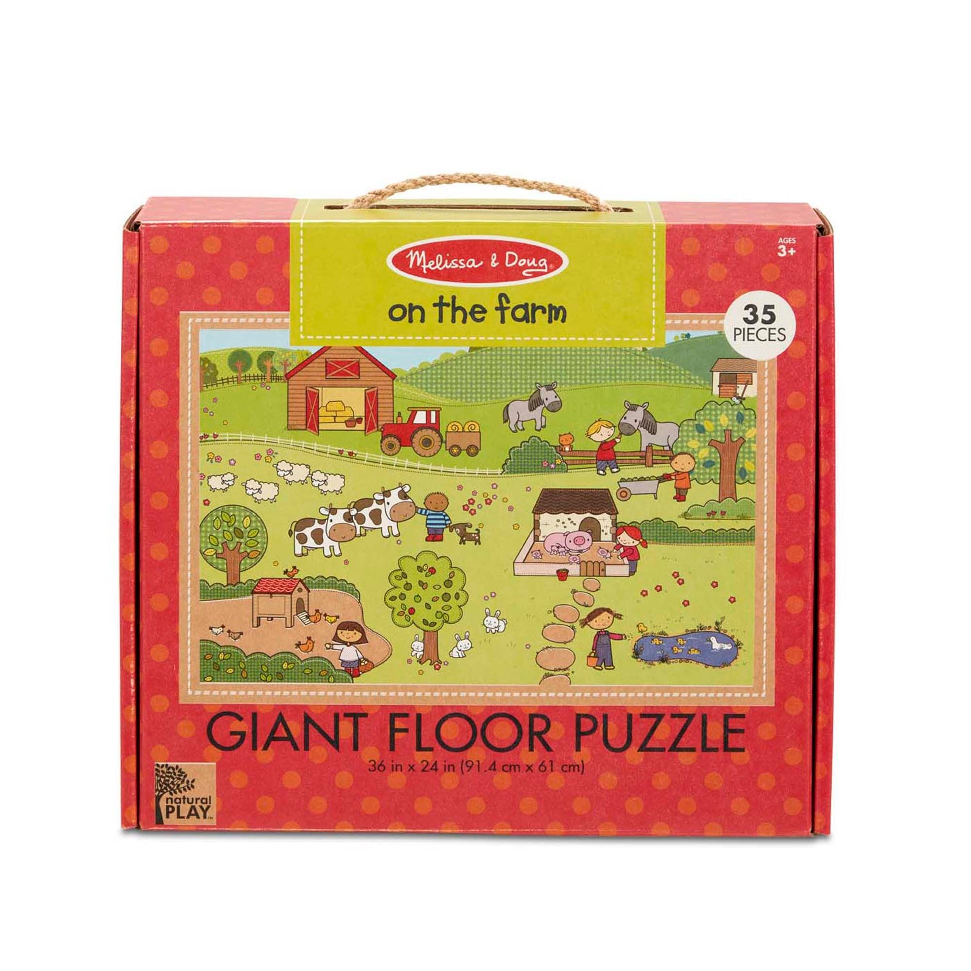 Natural Play Floor Puzzle: On the Farm - Loomini