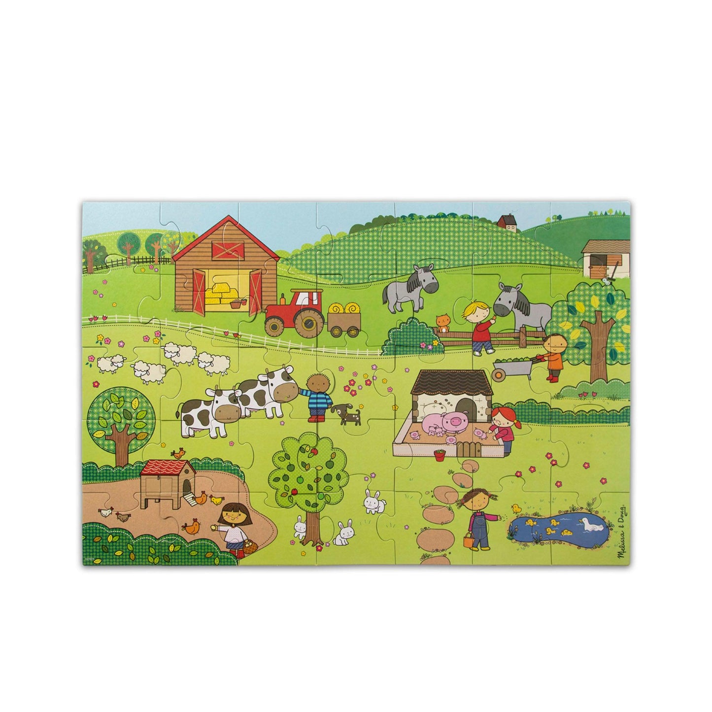 Natural Play Floor Puzzle: On the Farm - Loomini