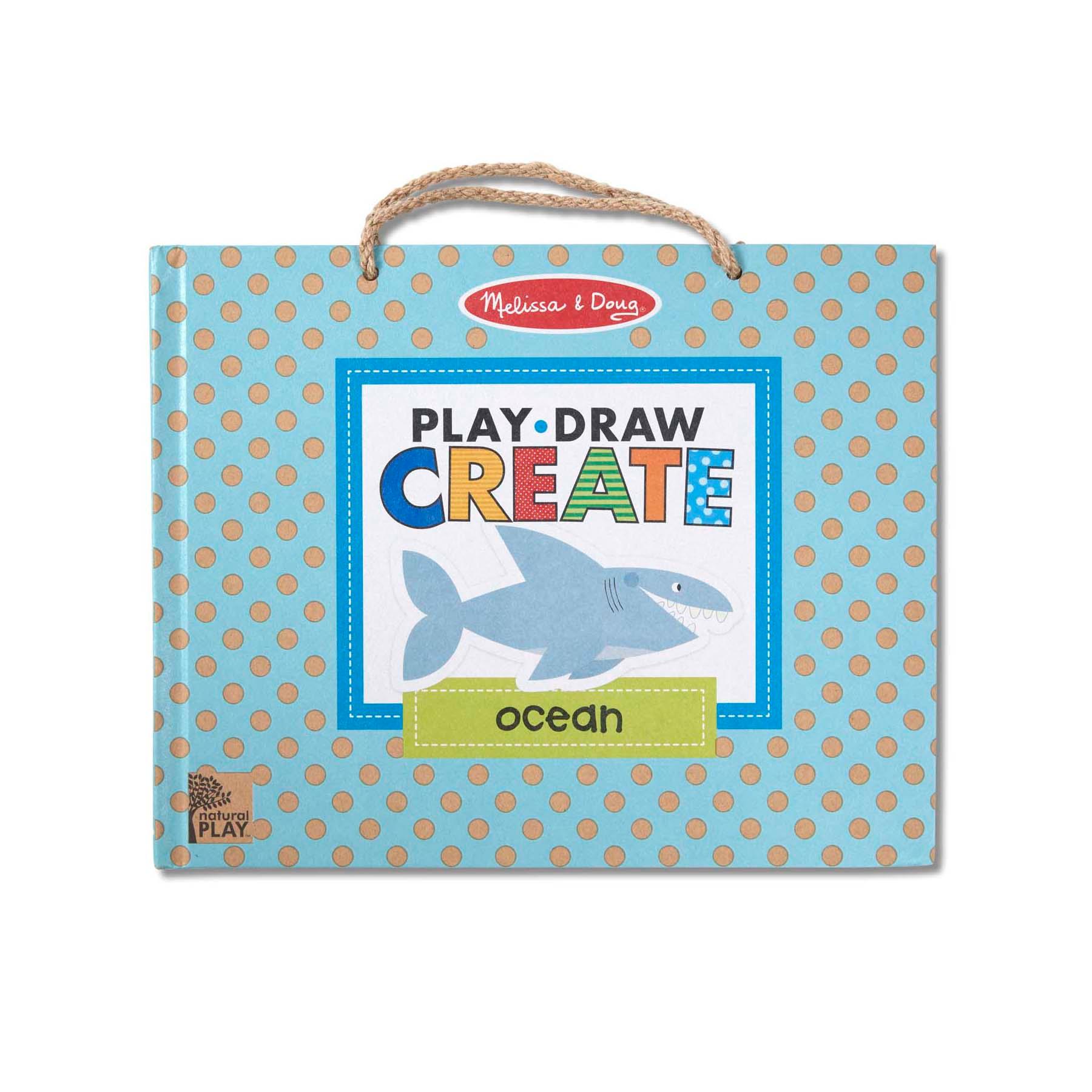 Natural Play: Play, Draw, Create Reusable Drawing & Magnet Kit - Ocean - Loomini